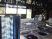 Higeta  aizome (indigo dyeing) factory